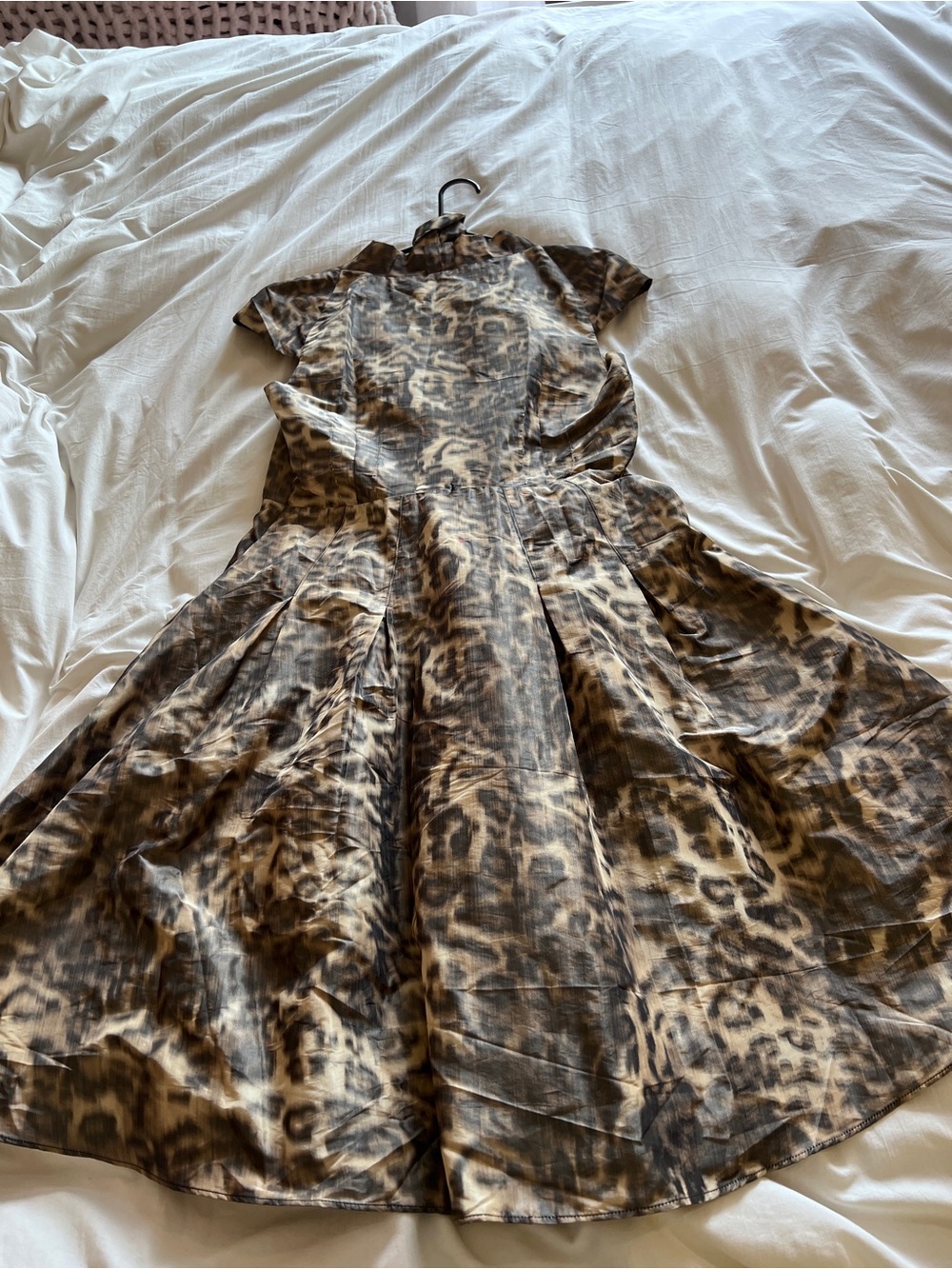 L.A.M.B. 2008 spring collection cheetah print dress Y2K vintage - Picture 11 of 14